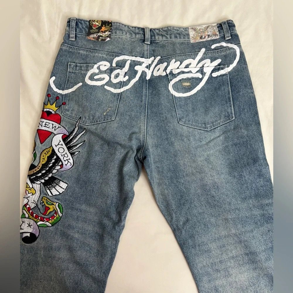 Ed Hardy New York City Blue Slim Fit Size 36
